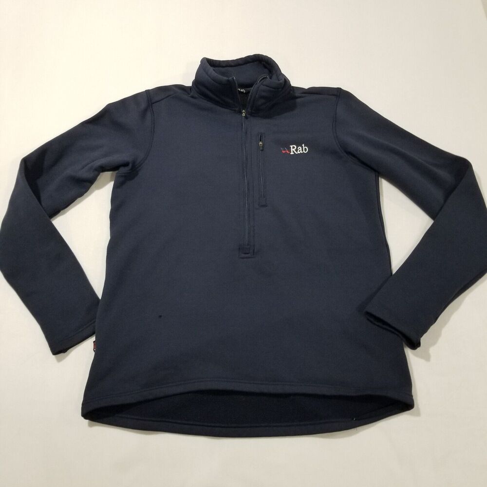 Rab Mens Medium PS Zip Top Pull On Polartec Mid Layer Walking Hiking Camping
